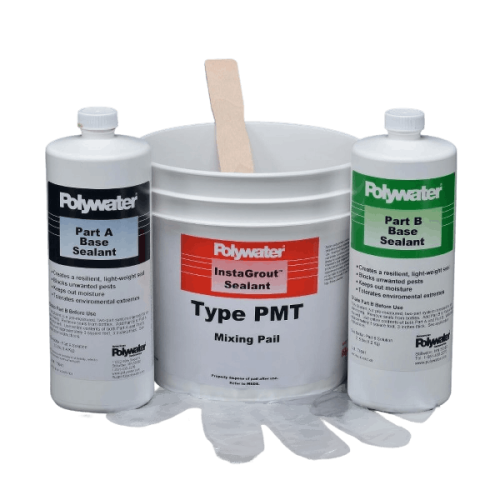 Laadukkaat Työkalut Sähköasentajille - Polywater InstaGrout – Laitekaappien ja Perustusten Tiivistemassa - Vicera Oy