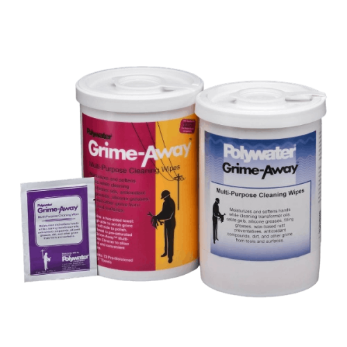 Laadukkaat Työkalut Sähköasentajille - Polywater Grime-Away – Tehopuhdistusliina Pinttyneelle Lialle - Vicera Oy