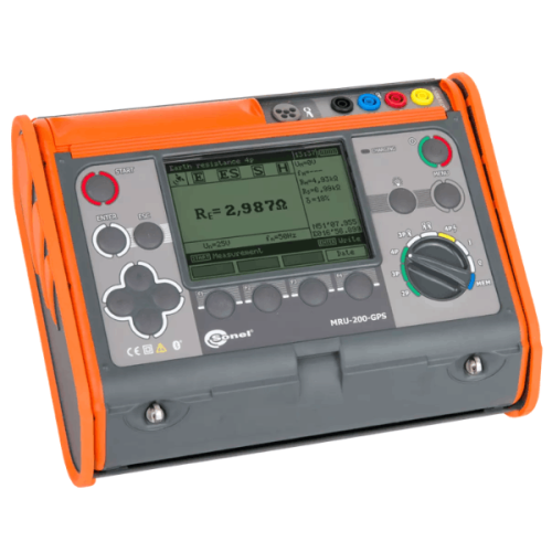 Sonel MRU-200 GPS Maadoitusresistanssin ja Maaperän Resistiivisyyden Mittari